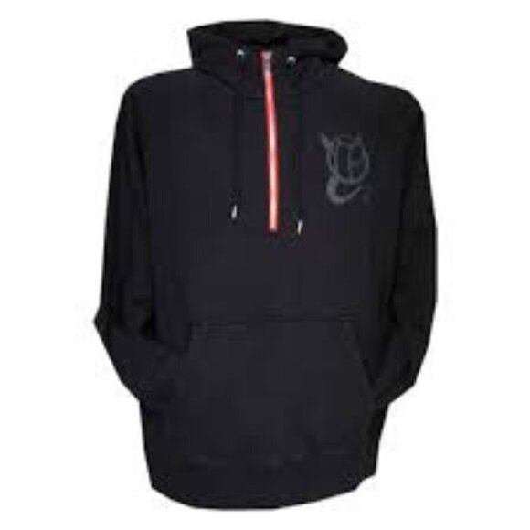 RARE Nike Manchester United Hoodie 77 Sweatshirt Large Black - Picture 1 of 9